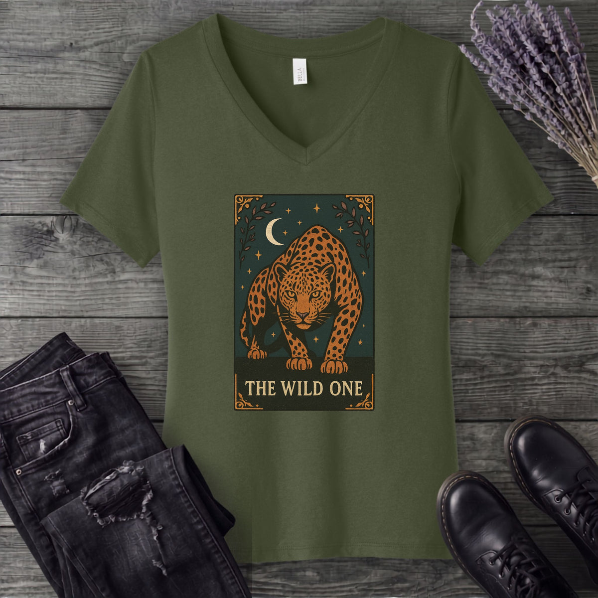 The Wild One Tarot V-Neck T-Shirt
