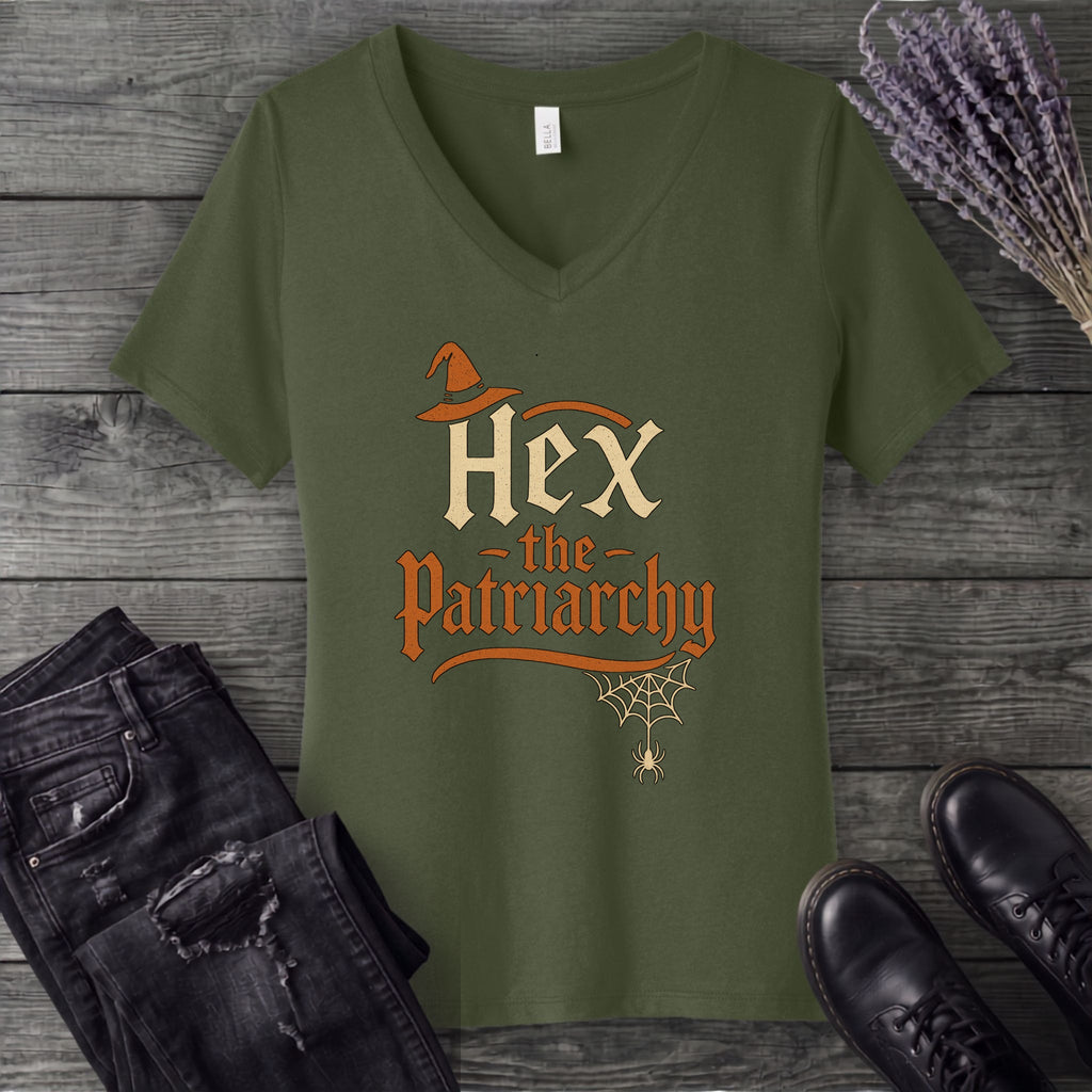 Hex The Patriarchy V-Neck T-Shirt