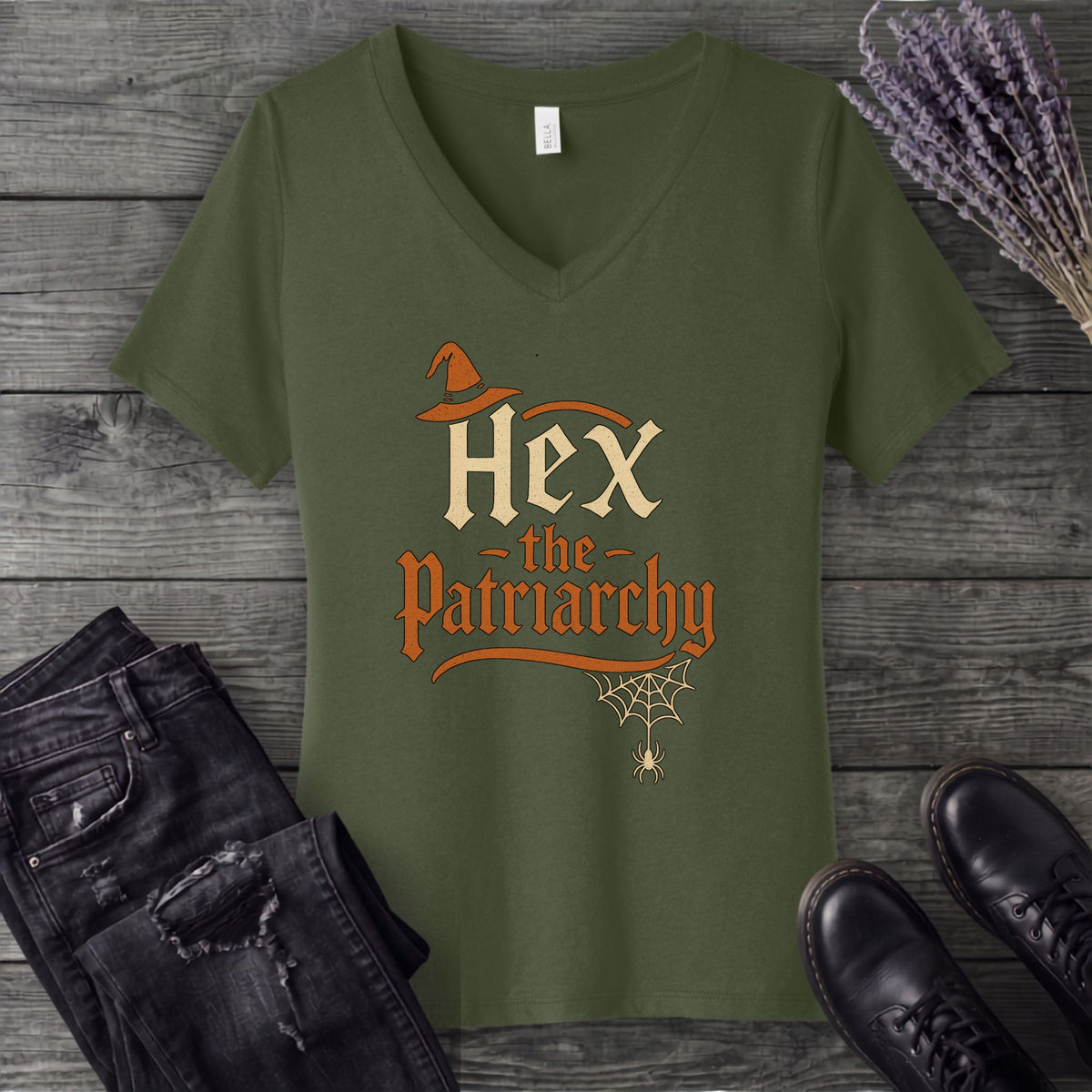 Hex The Patriarchy V-Neck T-Shirt