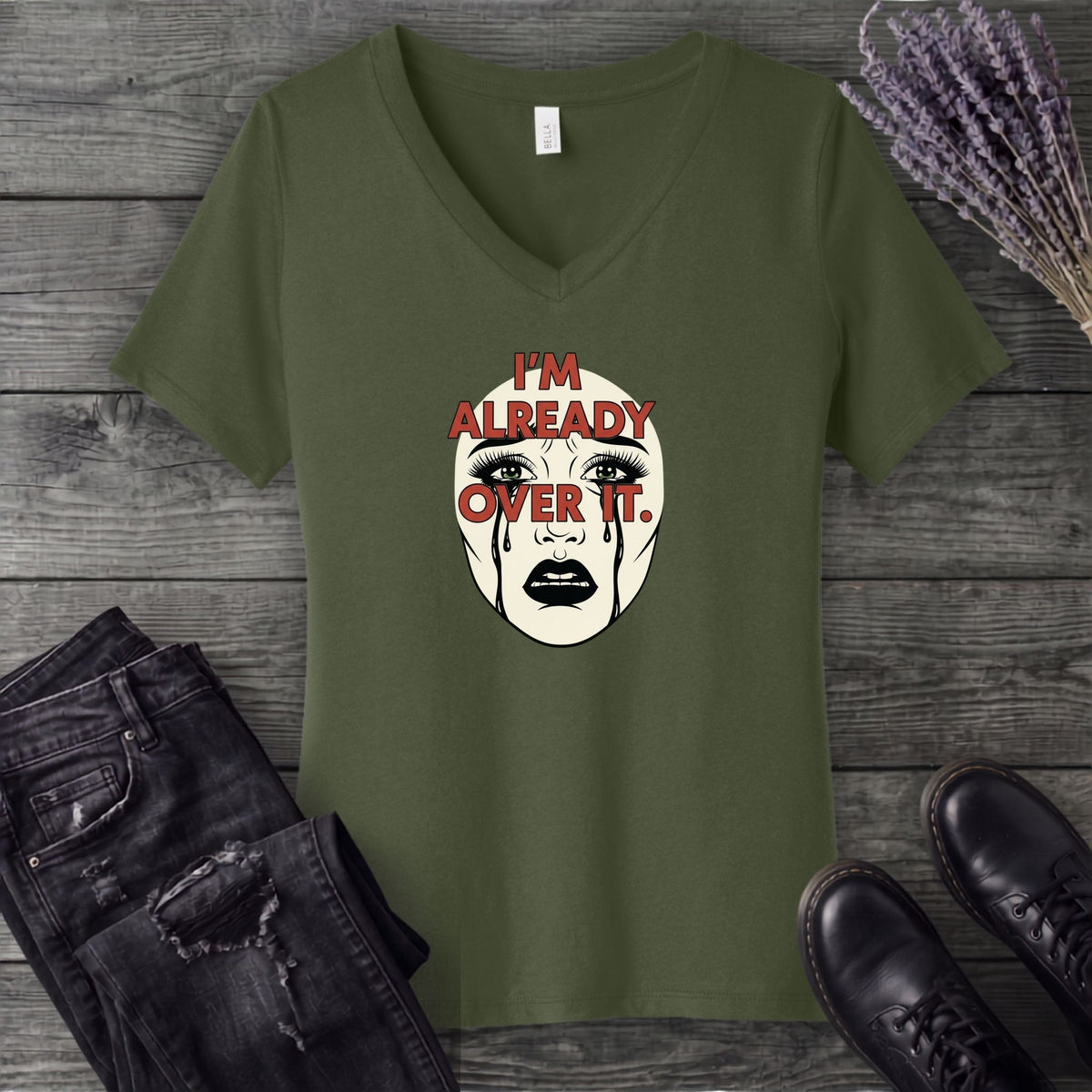 Im Already Over It V-Neck T-Shirt