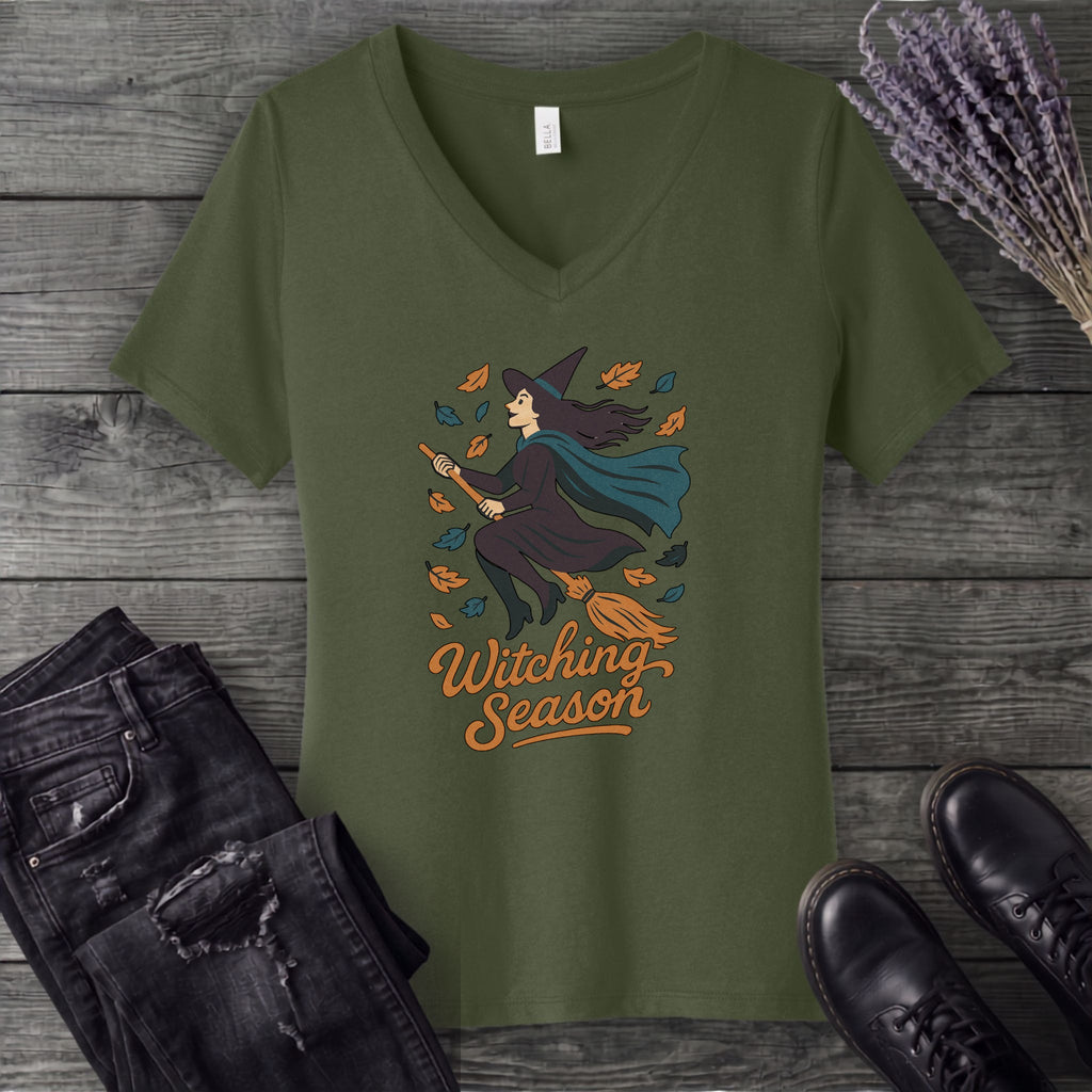 Witching Season V-Neck T-Shirt