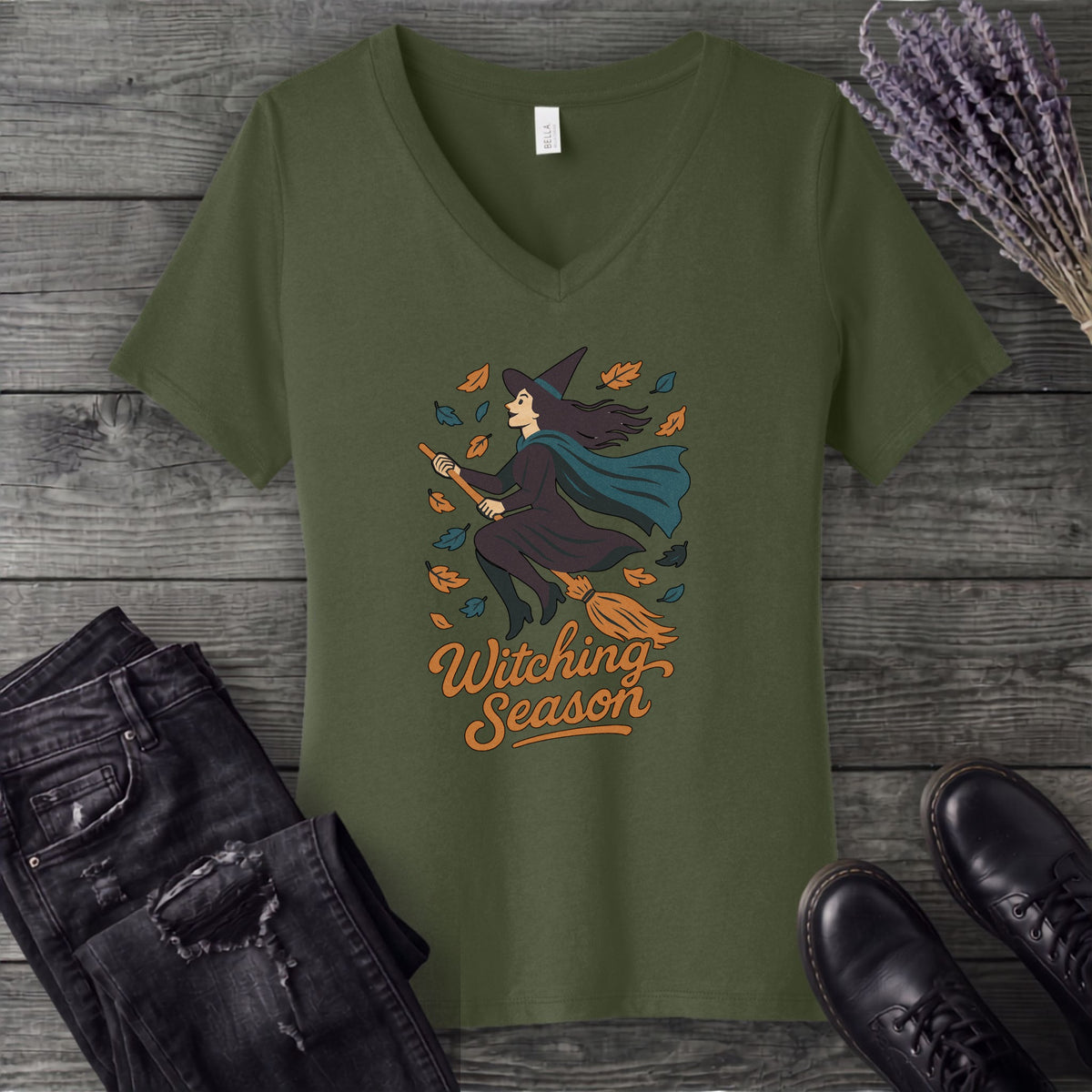 Witching Season V-Neck T-Shirt