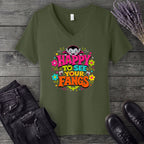 Happy To See Your Fangs V-Neck T-Shirt