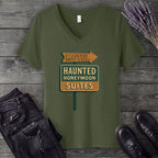Haunted Honeymoon Suites V-Neck T-Shirt