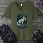 Woodland Spirits Fox V-Neck T-Shirt