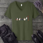 Library Ghosts V-Neck T-Shirt