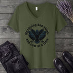 murdering bad vibes V-Neck T-Shirt
