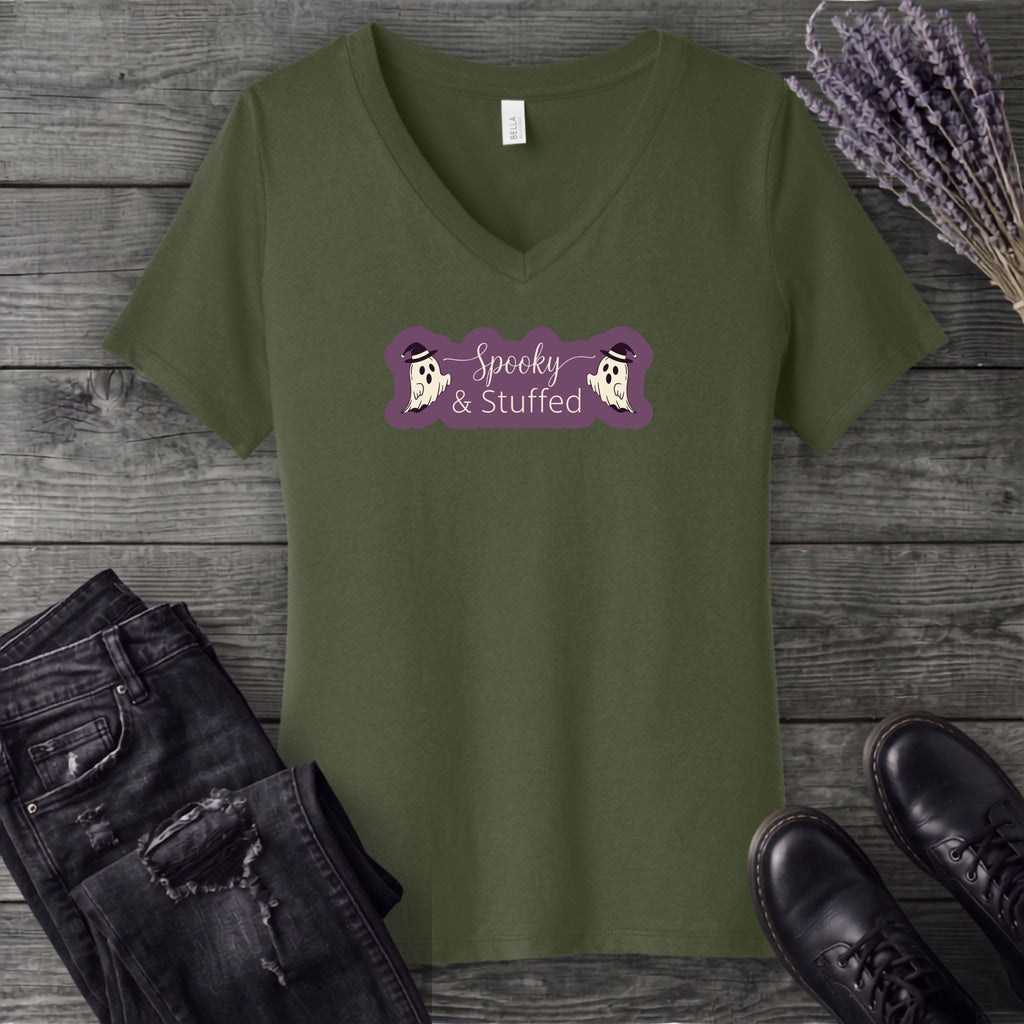 Spooky And Stuffed V-Neck T-Shirt