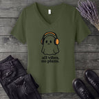 all vibes no plans V-Neck T-Shirt