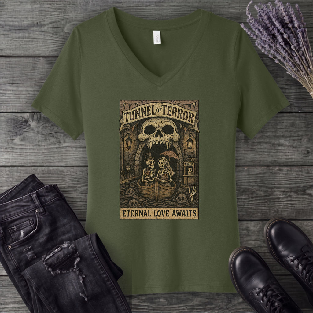 Tunnel Of Terror V-Neck T-Shirt