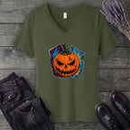 Punk-in V-Neck T-Shirt