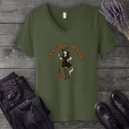 Witch Flight Risk V-Neck T-Shirt