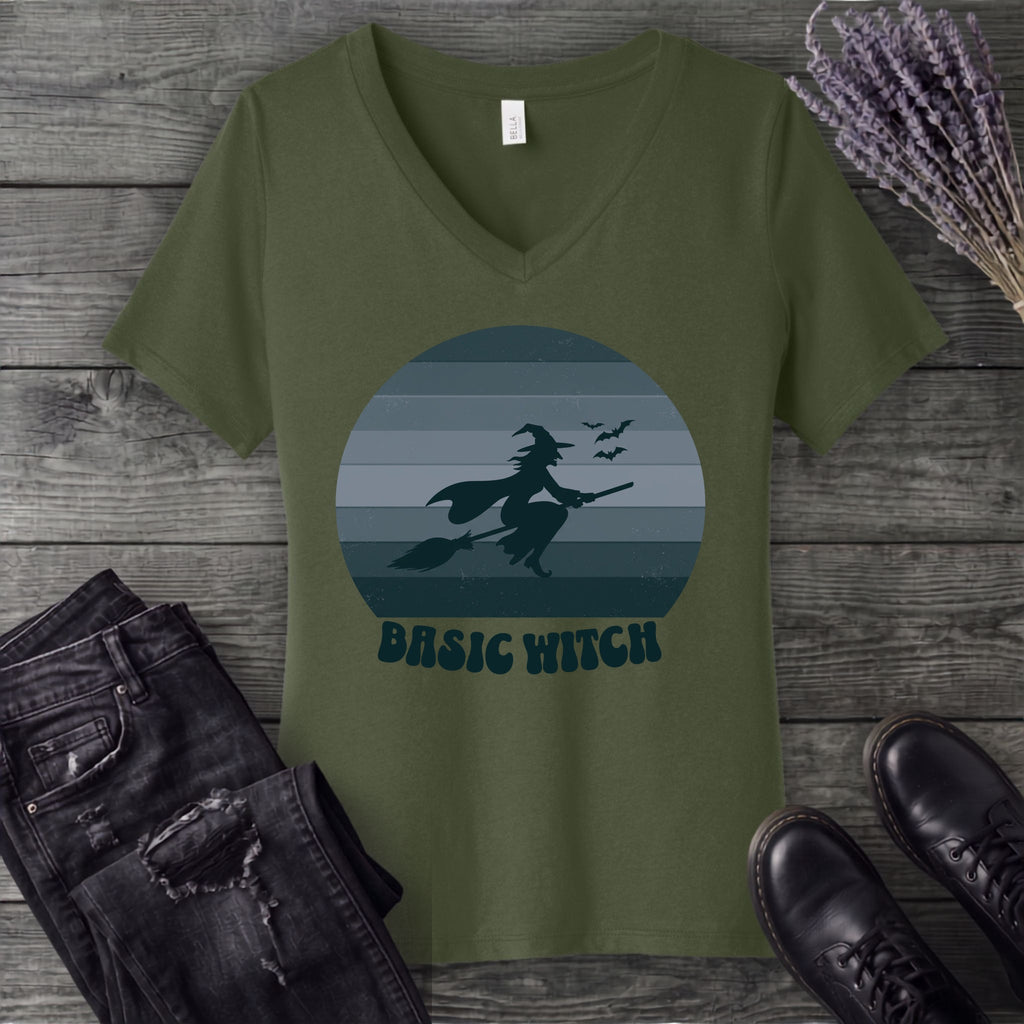 Basic Witch V-Neck T-Shirt