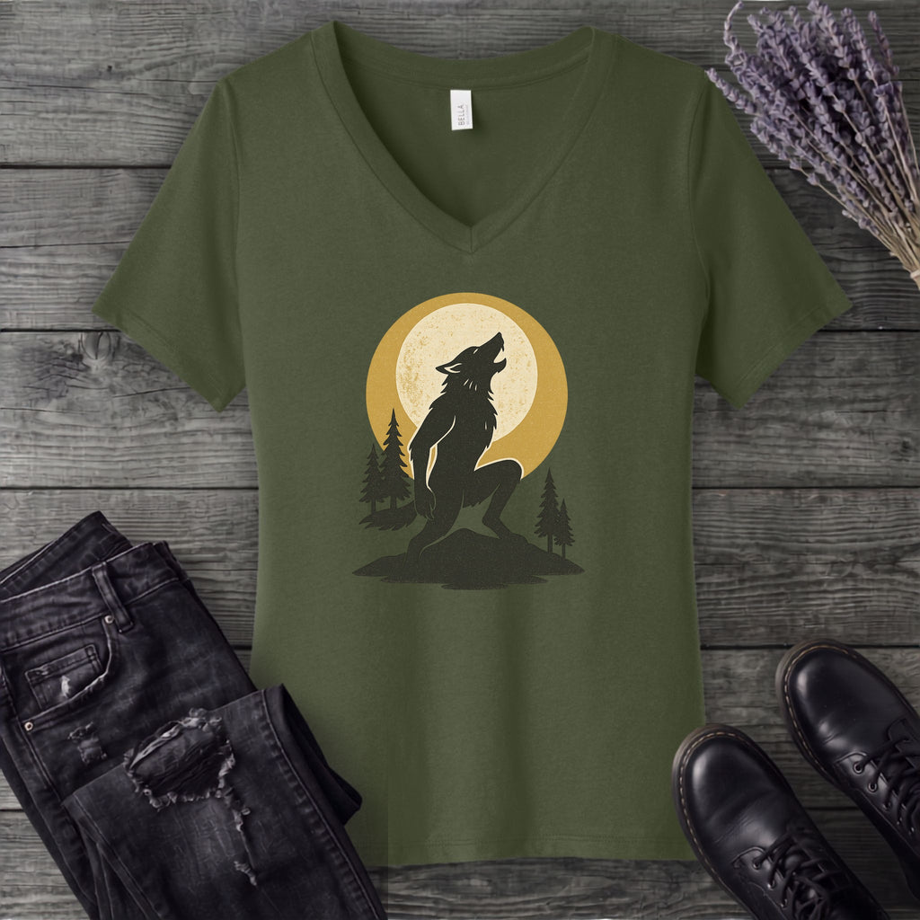 Werewolf Howl V-Neck T-Shirt