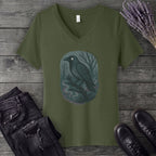 Woodland Spirits Raven V-Neck T-Shirt