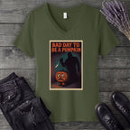 Bad Day To Be A Pumpkin V-Neck T-Shirt