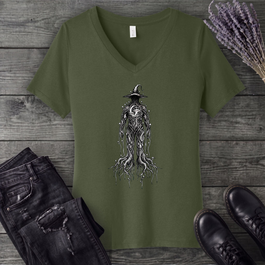 male willow witch V-Neck T-Shirt