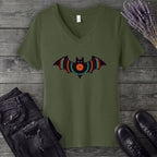 Bat Vinyl V-Neck T-Shirt