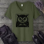 Owl Knitter V-Neck T-Shirt