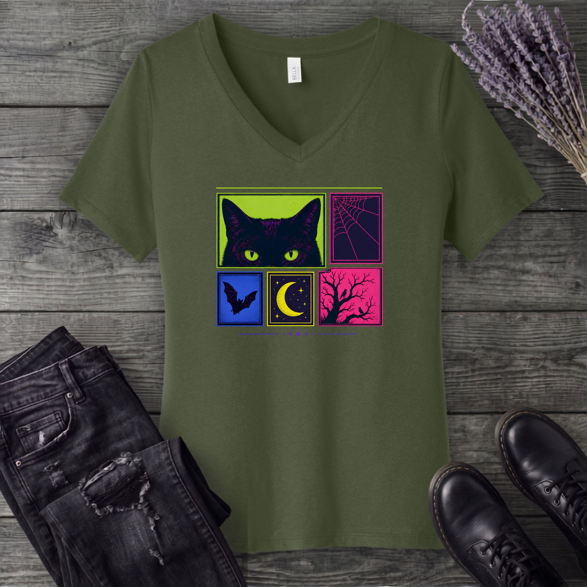 Bright Fright V-Neck T-Shirt