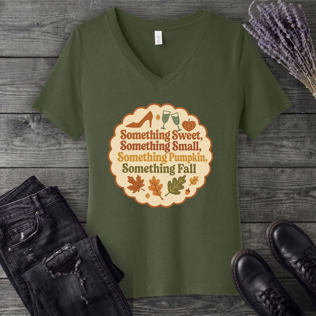 Something Fall V-Neck T-Shirt