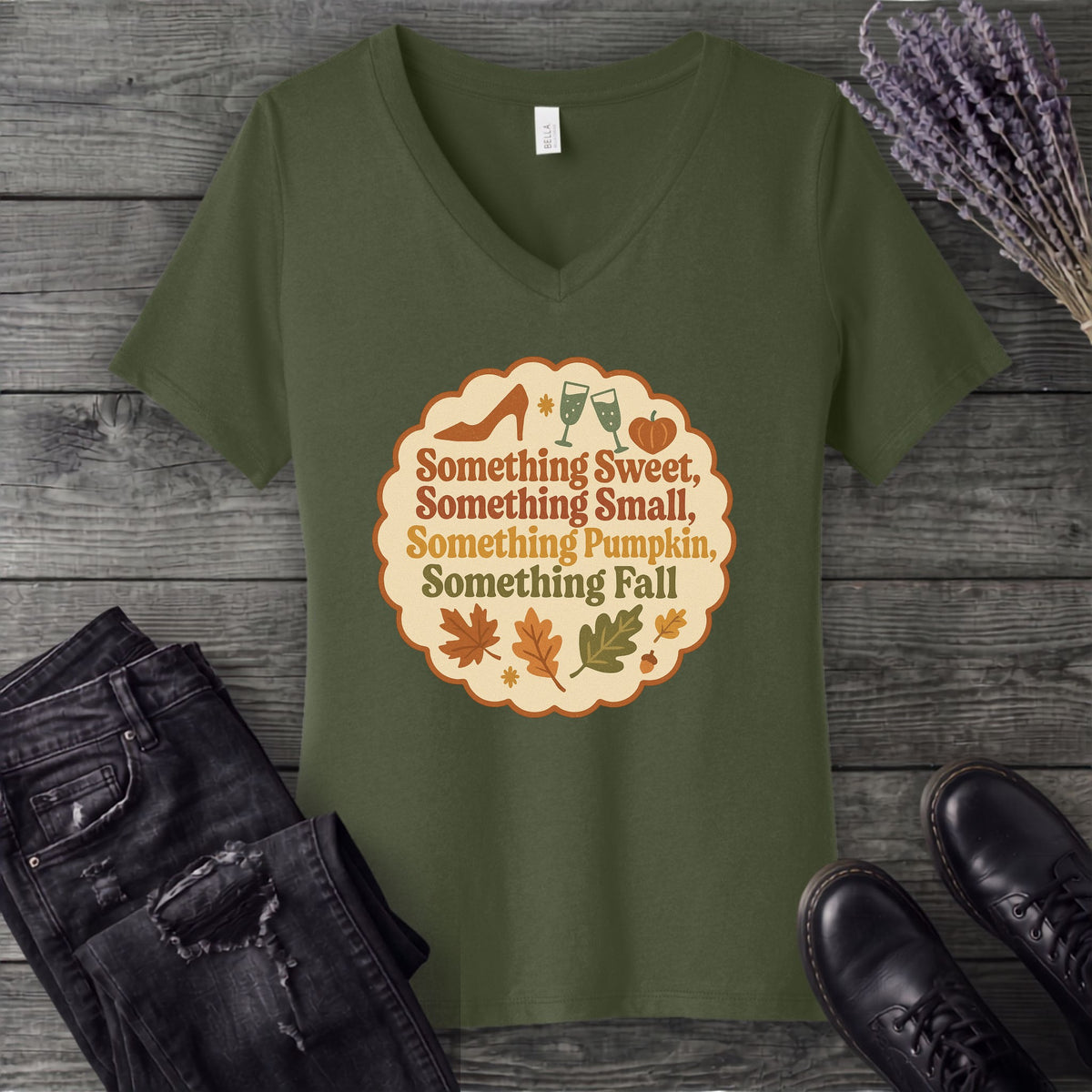 Something Fall V-Neck T-Shirt