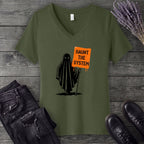 Haunt The System V-Neck T-Shirt
