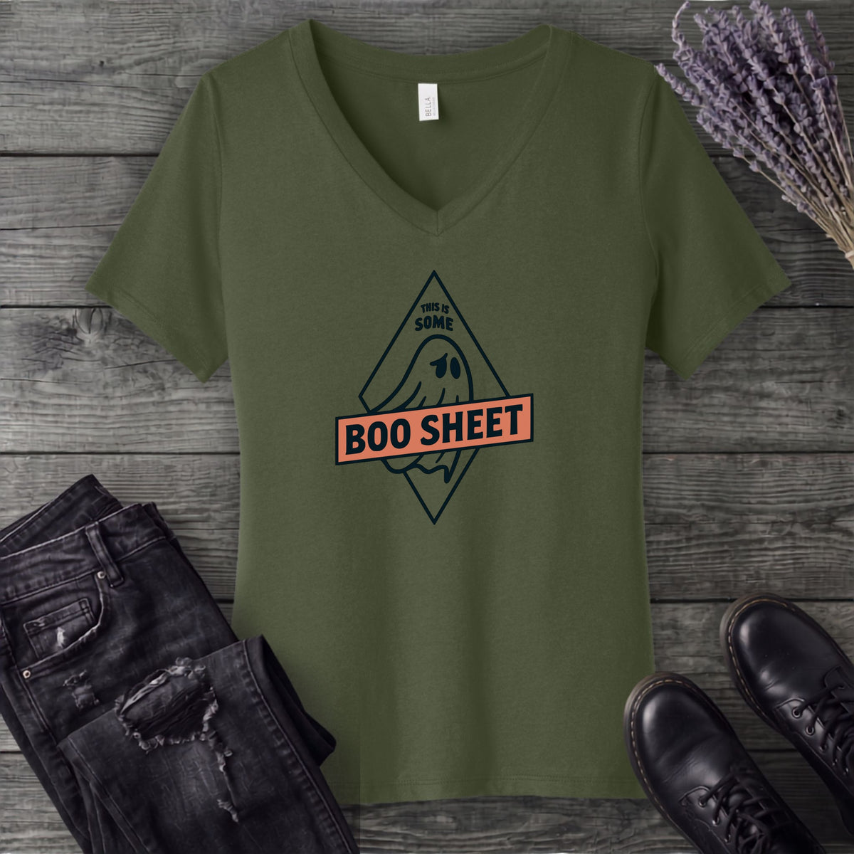 This Is Some Boo Sheet V-Neck T-Shirt