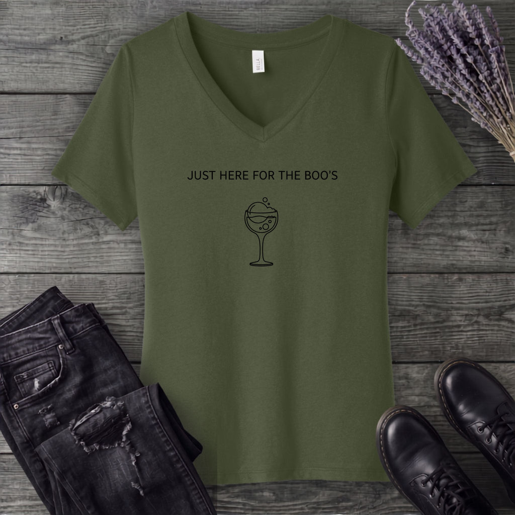 Just Here For The Boos V-Neck T-Shirt