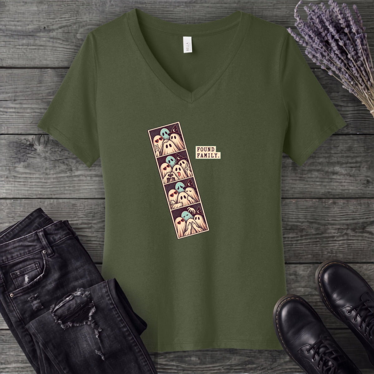 Found Family Photobooth V-Neck T-Shirt