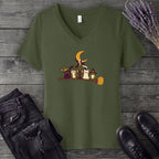 Tether To The Moon V-Neck T-Shirt