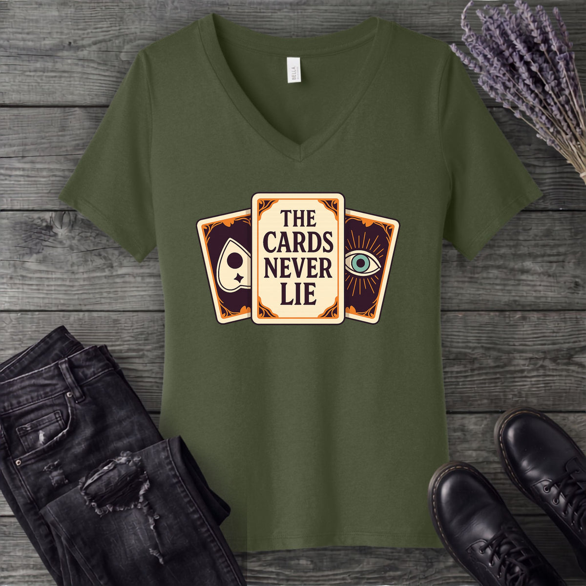 The Cards Never Lie V-Neck T-Shirt