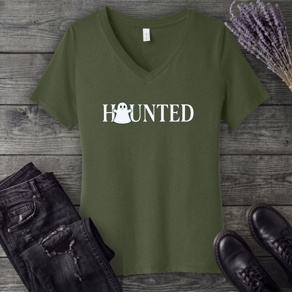 Haunted V-Neck T-Shirt