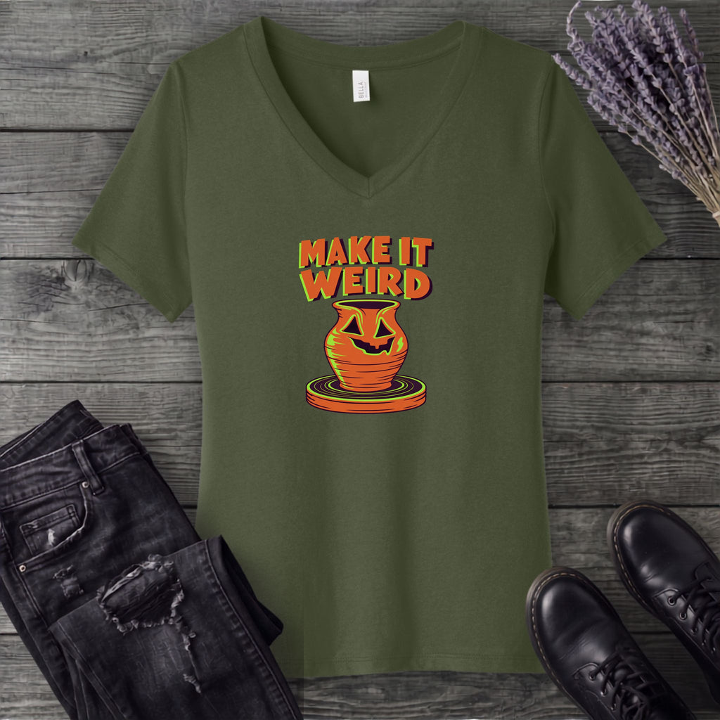 Make It Weird V-Neck T-Shirt