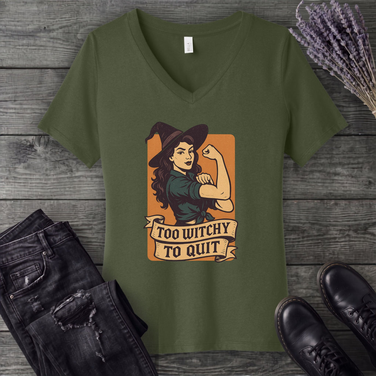 Too Witchy V-Neck T-Shirt