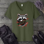 Feral Stencil V-Neck T-Shirt