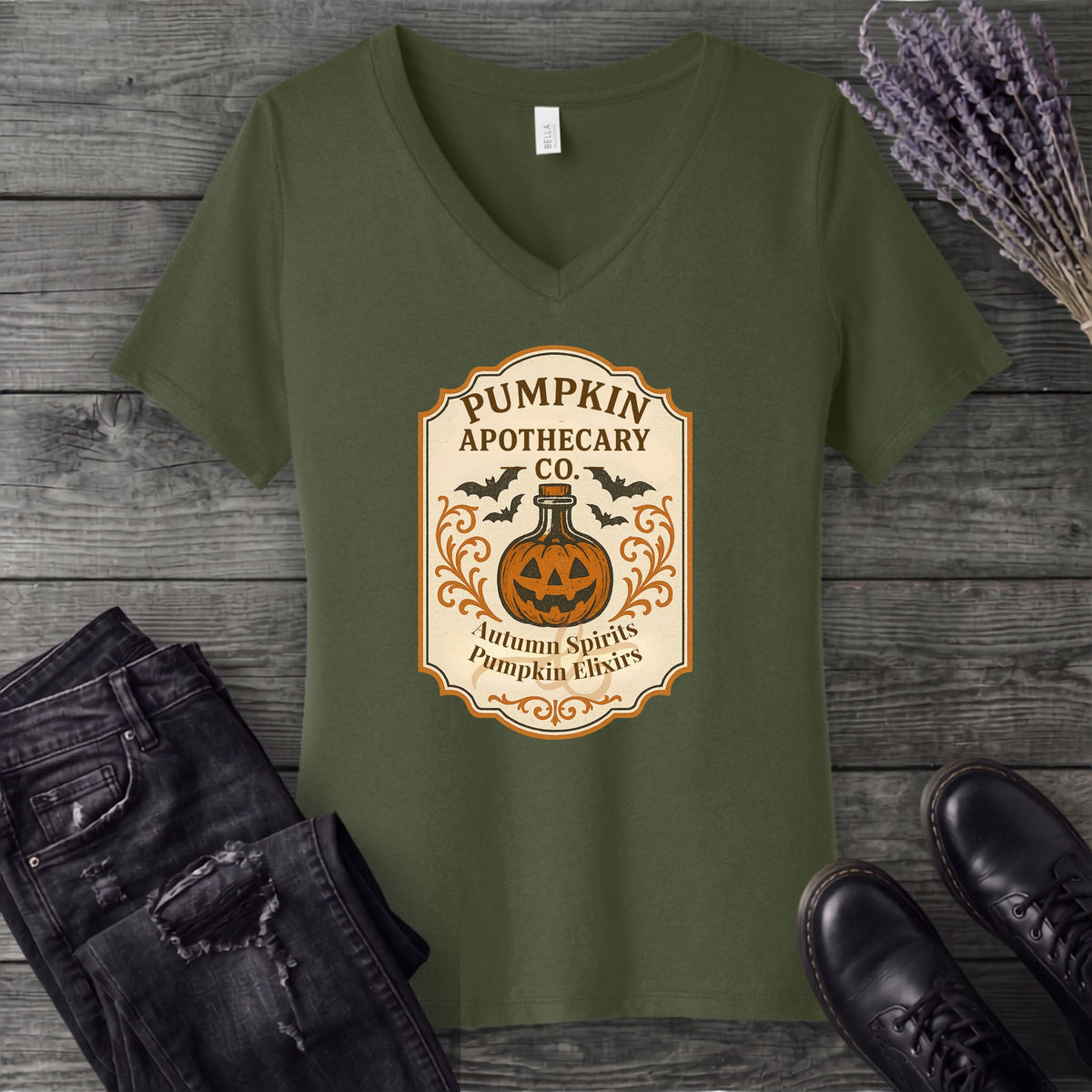 Pumpkin Apothecary Co V-Neck T-Shirt