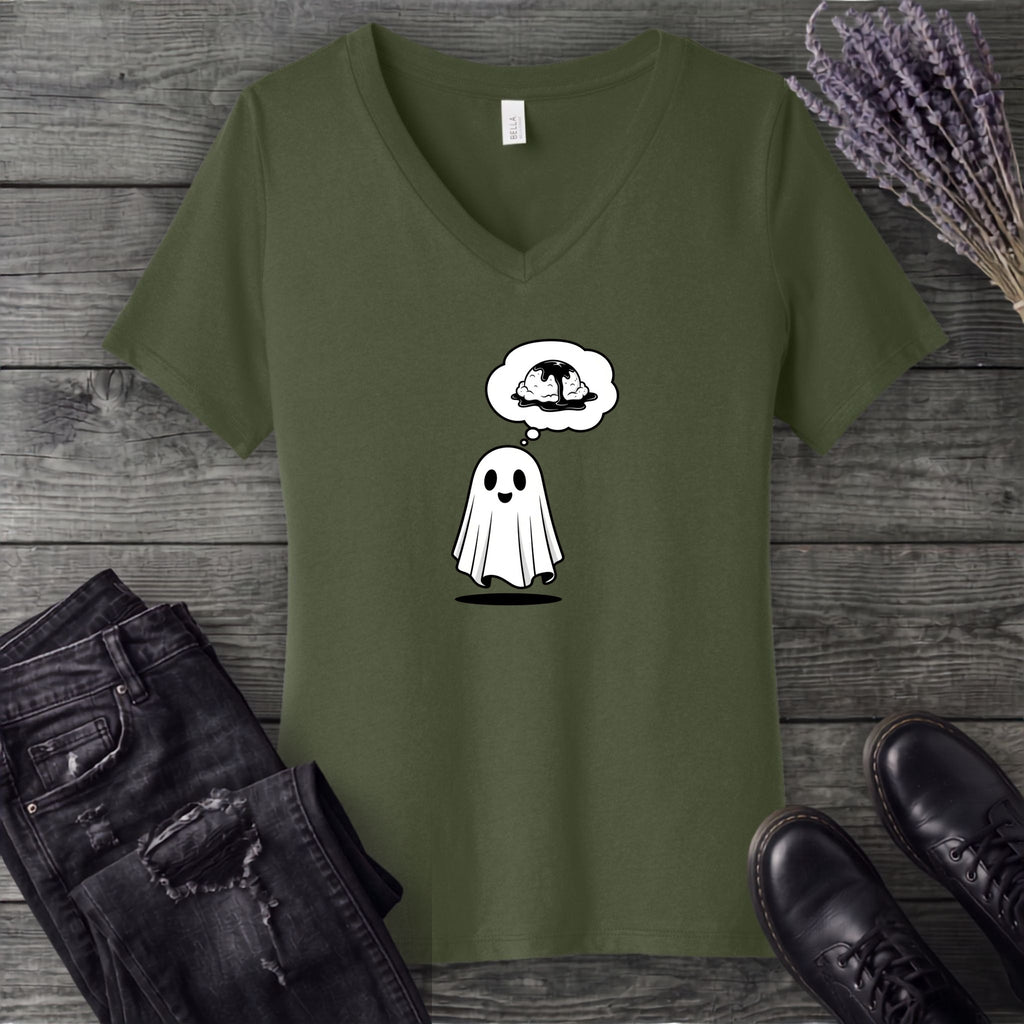 Ghost Potato Dream V-Neck T-Shirt