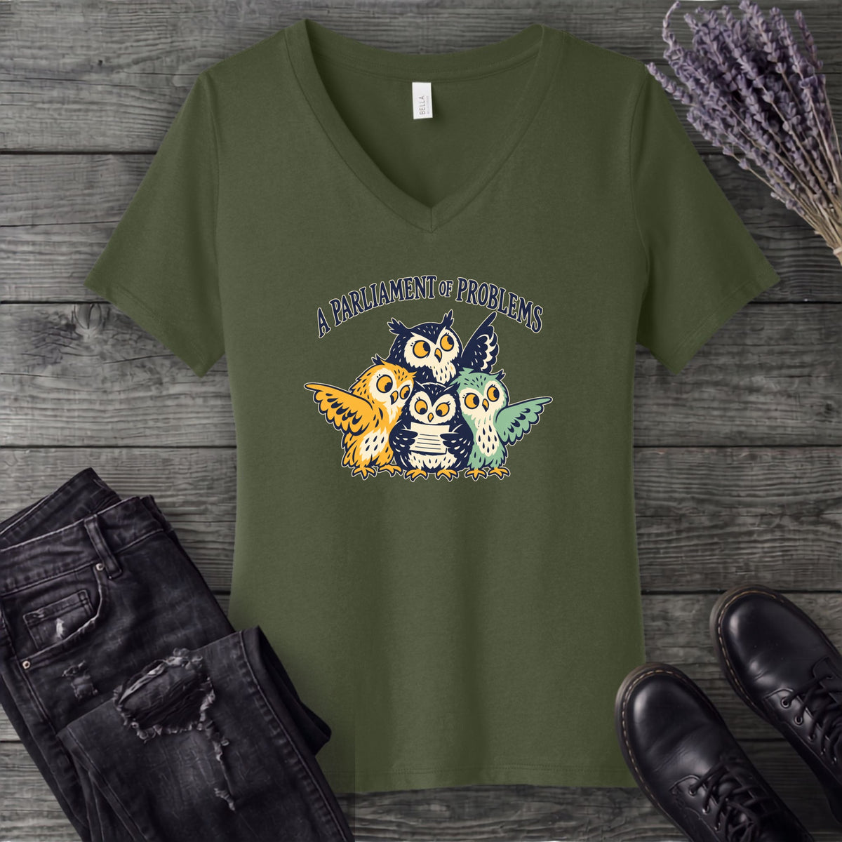 A Parliament Of Problems V-Neck T-Shirt