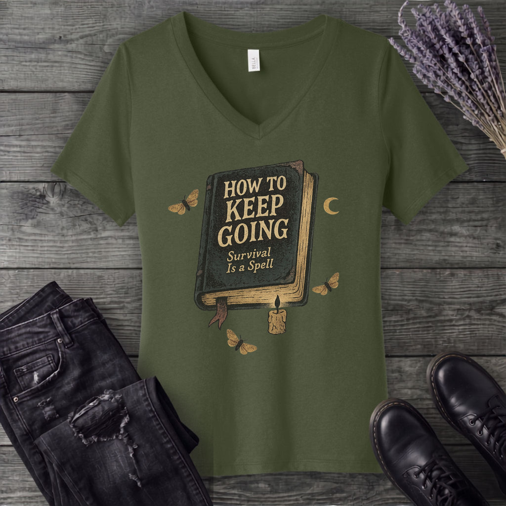 Survival Is A Spell V-Neck T-Shirt