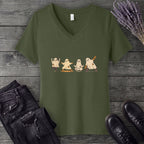 ghost yoga V-Neck T-Shirt