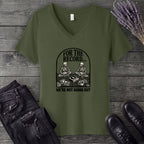 For The Record V-Neck T-Shirt