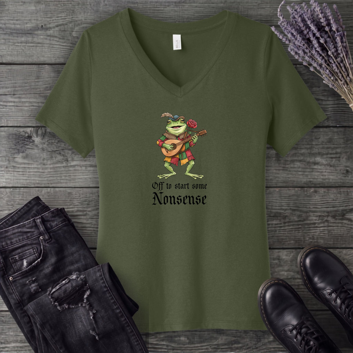 Off To Start Some Nonsense V-Neck T-Shirt