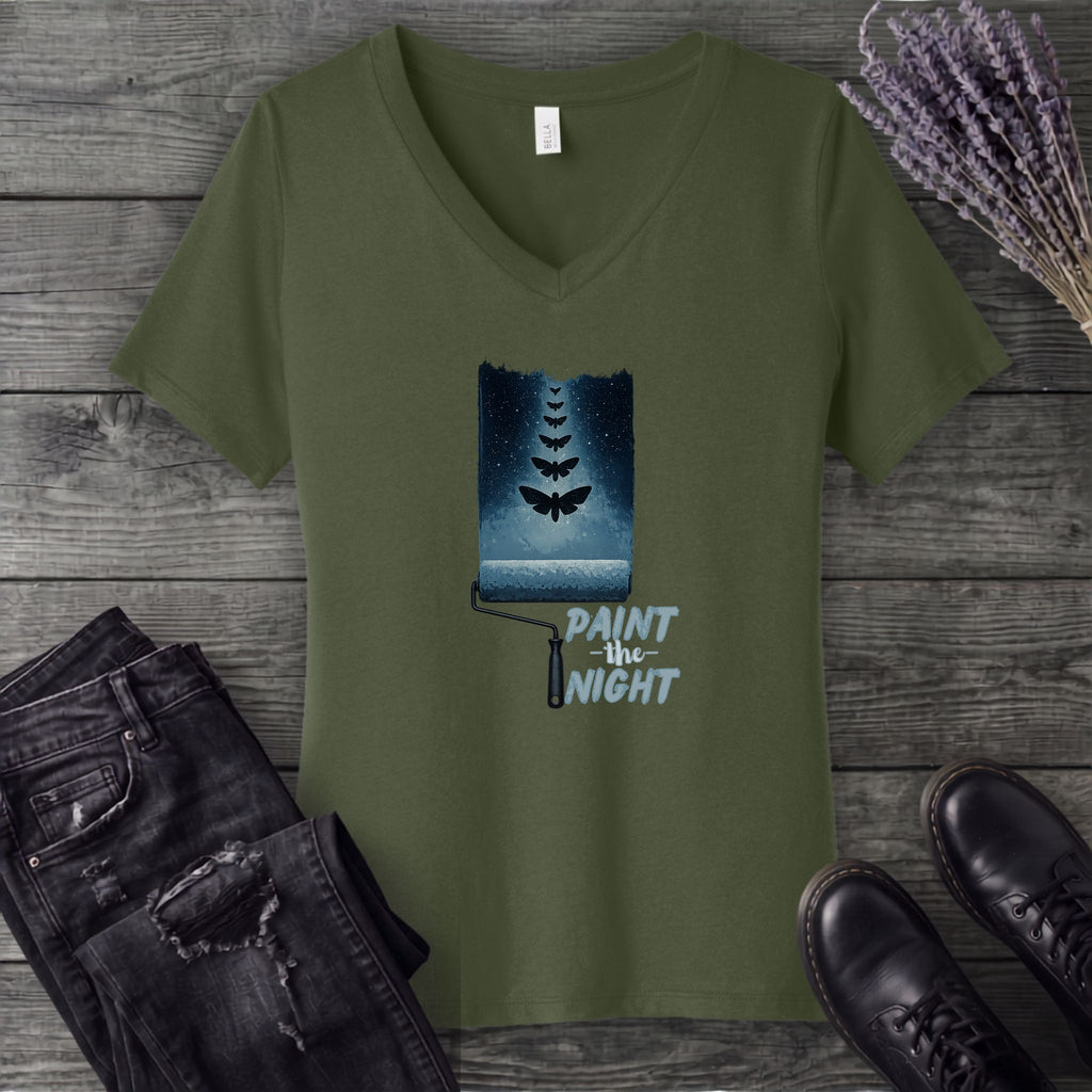 Paint The Night V-Neck T-Shirt