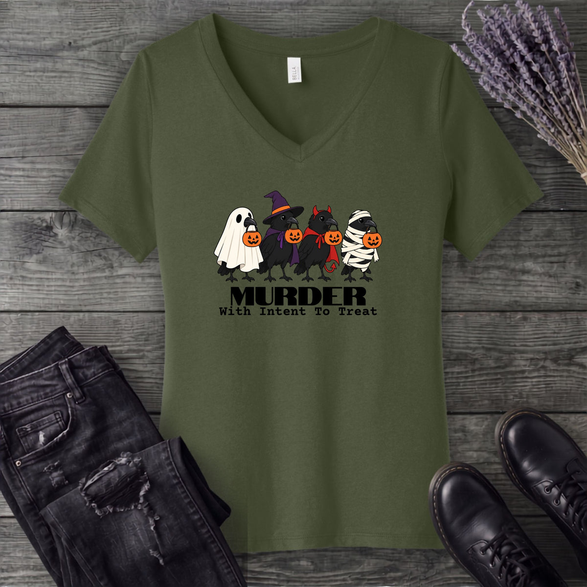 Murder With Intent To Treat V-Neck T-Shirt