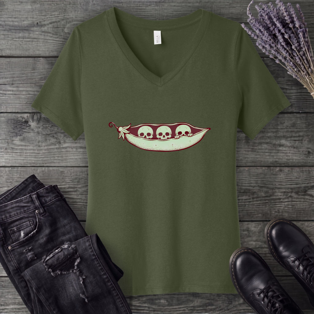 Rest In Peas V-Neck T-Shirt