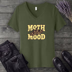 Moth Mood V-Neck T-Shirt
