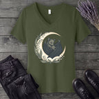 Mom And Baby Bat V-Neck T-Shirt