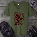 Eternal Night Owl V-Neck T-Shirt