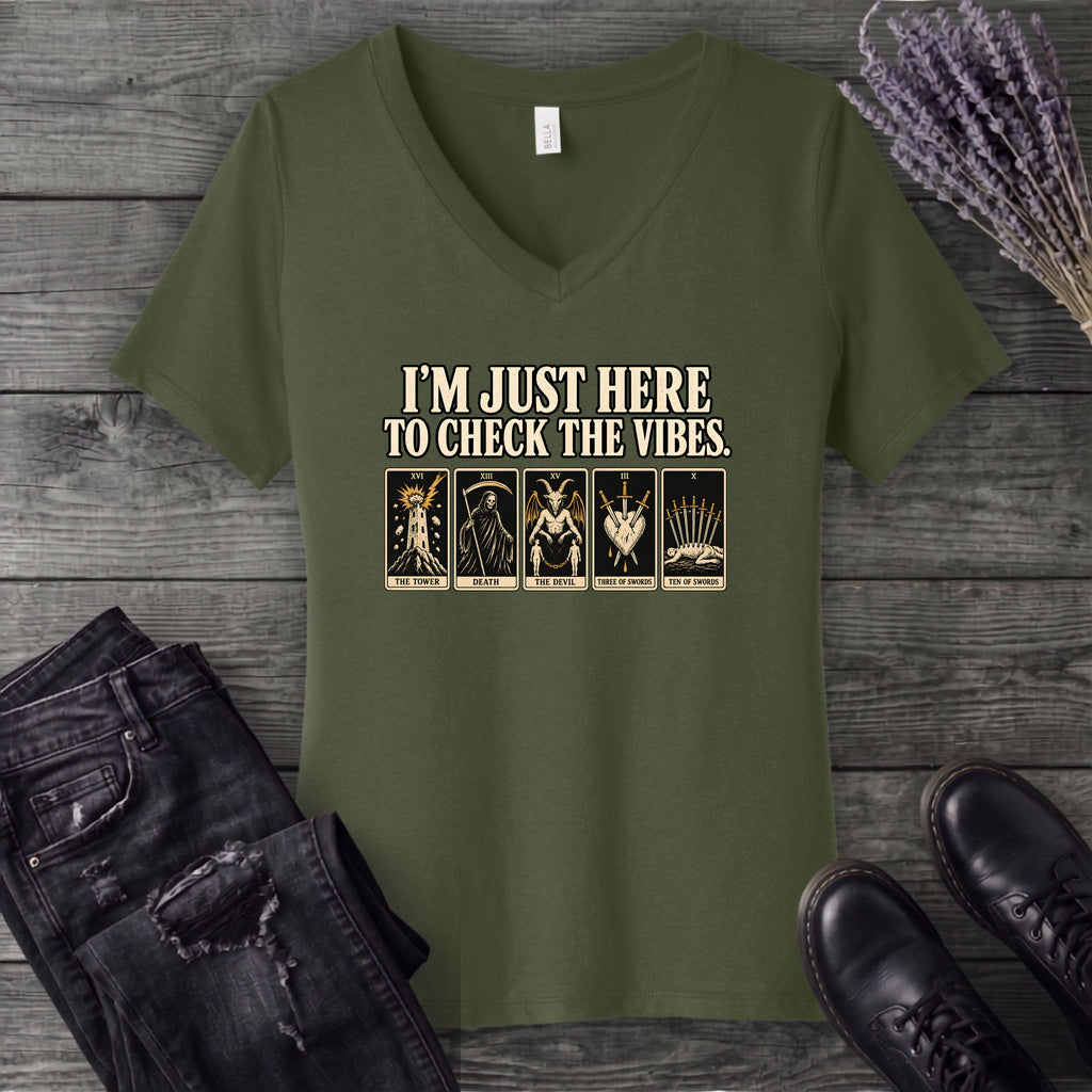 Check The Vibes V-Neck T-Shirt